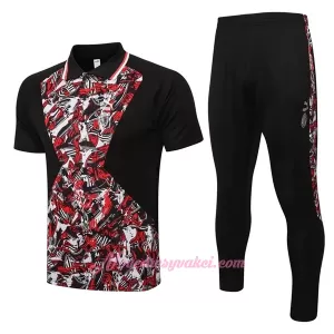 AC Milán Tréninkový Polokošile Soupravy 2022-23 Černá Červená