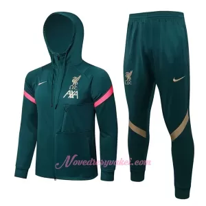 Liverpool FC Tréninkový Bunda Kapucí Soupravy 2022-23 Zelená Liverpool FC Tréninkový Bunda Kapucí Soupravy 2022-23 Zelená