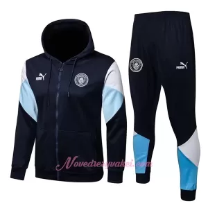 Manchester City Tréninkový Bunda Kapucí Soupravy 2022-23 Modrá Manchester City Tréninkový Bunda Kapucí Soupravy 2022-23 Modrá