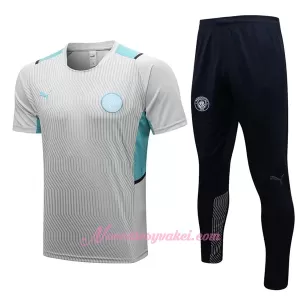 Manchester City Tréninkový Dresy Soupravy 2022-23 Světle Šedá Manchester City Tréninkový Dresy Soupravy 2022-23 Světle Šedá