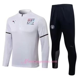Manchester City Tréninkový Mikina Soupravy 2022-23 Bílá Manchester City Tréninkový Mikina Soupravy 2022-23 Bílá