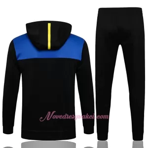 Manchester United Champions League Tréninkový Bunda Kapucí Soupravy 2022-23 Černá