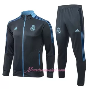 Real Madrid Teplákové Soupravy 2022-23 Tmavě Šedá Modrá Real Madrid Teplákové Soupravy 2022-23 Tmavě Šedá Modrá