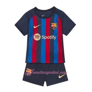 Fotbalové Dresy FC Barcelona Dětské Domácí 2022-23 Fotbalové Dresy FC Barcelona Dětské Domácí 2022-23