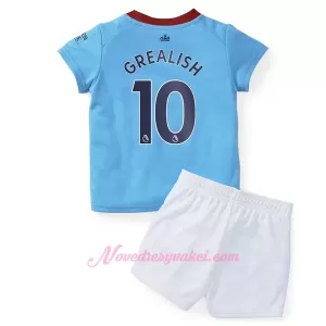 Fotbalové Dresy Manchester City Jack Grealish 10 Dětské Domácí 2022-23 Fotbalové Dresy Manchester City Jack Grealish 10 Dětské Domácí 2022-23