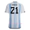 Fotbalové Dresy Argentina Paulo Dybala 21 Domácí MS 2022