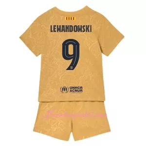 Fotbalové Dresy FC Barcelona Robert Lewandowski 9 Dětské Venkovní 2022-23 Fotbalové Dresy FC Barcelona Robert Lewandowski 9 Dětské Venkovní 2022-23