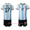 Fotbalové Dresy Argentina Alejandro Gomez 17 Dětské Domácí MS 2022