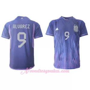 Fotbalové Dresy Argentina Julián Álvarez 9 Venkovní MS 2022 Fotbalové Dresy Argentina Julián Álvarez 9 Venkovní MS 2022