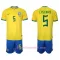Fotbalové Dresy Brazílie Casemiro 5 Dětské Domácí MS 2022