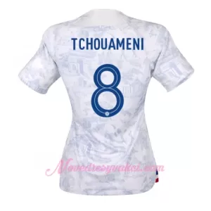 Fotbalové Dresy Francie Aurélien Tchouaméni 8 Dámské Venkovní MS 2022 Fotbalové Dresy Francie Aurélien Tchouaméni 8 Dámské Venkovní MS 2022