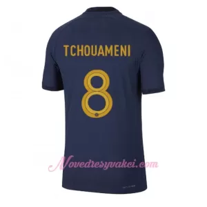 Fotbalové Dresy Francie Aurélien Tchouaméni 8 Domácí MS 2022 Fotbalové Dresy Francie Aurélien Tchouaméni 8 Domácí MS 2022