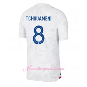 Fotbalové Dresy Francie Aurélien Tchouaméni 8 Venkovní MS 2022 Fotbalové Dresy Francie Aurélien Tchouaméni 8 Venkovní MS 2022
