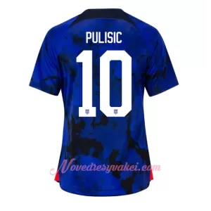 Fotbalové Dresy Spojené Státy Americké Christian Pulišić 10 Dámské Venkovní MS 2022