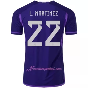 Fotbalové Dresy Argentina L. MARTINEZ 22 Venkovní MS 2022 Fotbalové Dresy Argentina L. MARTINEZ 22 Venkovní MS 2022