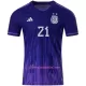 Fotbalové Dresy Argentina Paulo Dybala 21 Venkovní MS 2022
