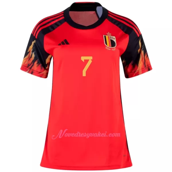 Fotbalové Dresy Belgie Kevin De Bruyne 7 Dámské Domácí MS 2022