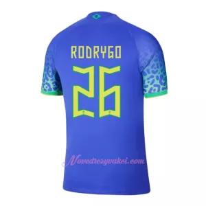 Fotbalové Dresy Brazílie Rodrygo Goes 26 Venkovní MS 2022 Fotbalové Dresy Brazílie Rodrygo Goes 26 Venkovní MS 2022