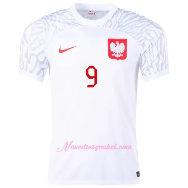 Fotbalové Dresy Polsko Robert Lewandowski 9 Domácí MS 2022