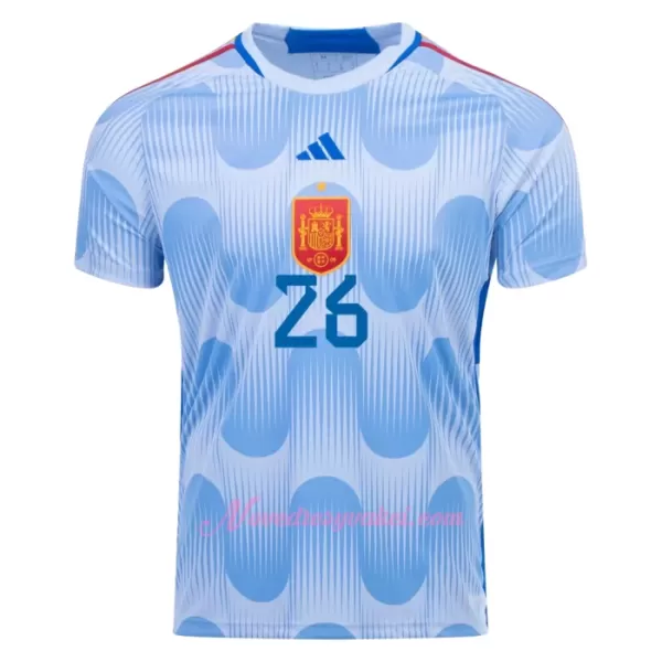 Fotbalové Dresy Španělsko PEDRI 26 Venkovní MS 2022