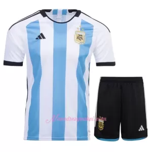 Fotbalové Dresy Argentina 3 Star Dětské Domácí MS 2022 Fotbalové Dresy Argentina 3 Star Dětské Domácí MS 2022