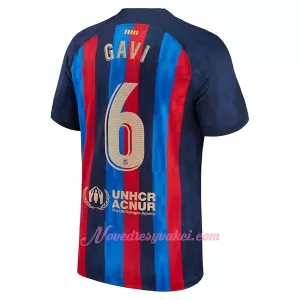 Fotbalové Dresy FC Barcelona GAVI 6 Domácí 2022-23 Fotbalové Dresy FC Barcelona GAVI 6 Domácí 2022-23