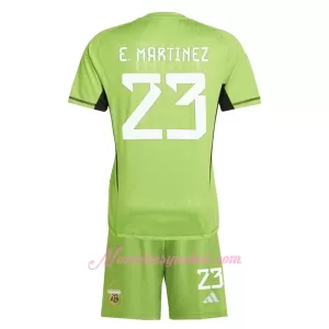 Brankářské Fotbalové Dresy Argentina Emiliano Martínez 23 Dětské Domácí MS 2022 Brankářské Fotbalové Dresy Argentina Emiliano Martínez 23 Dětské Domácí MS 2022