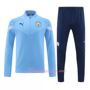 Manchester City Tréninkové Teplákové Soupravy 2022-23 Modrá Manchester City Tréninkové Teplákové Soupravy 2022-23 Modrá