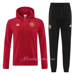 Manchester United Tréninkový Bunda Kapucí Soupravy 2022-23 Červená