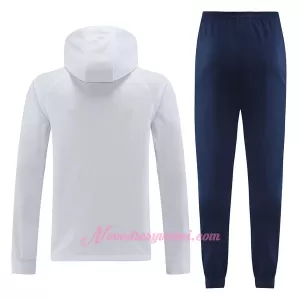 Paris Saint-Germain Tréninkový Bunda Kapucí Soupravy 2022-23 Bílá