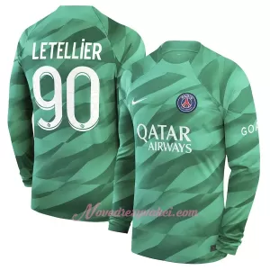 Brankářské Fotbalové Dresy Paris Saint-Germain Letellier 90 Domácí 2023-24 Dlouhý Rukáv