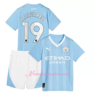 Fotbalové Dresy Manchester City Julián Álvarez 19 Dětské Domácí 2023-24