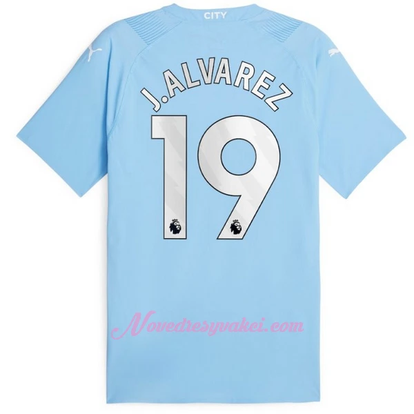 Fotbalové Dresy Manchester City Julián Álvarez 19 Domácí 2023-24