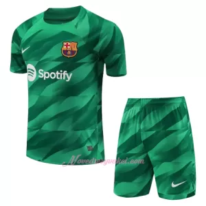 Brankářské Fotbalové Dresy FC Barcelona Dětské Domácí 2023-24 Brankářské Fotbalové Dresy FC Barcelona Dětské Domácí 2023-24