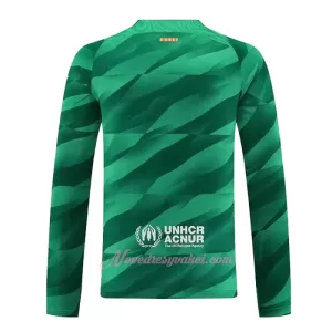 Brankářské Fotbalové Dresy FC Barcelona Domácí 2023-24 Dlouhý Rukáv