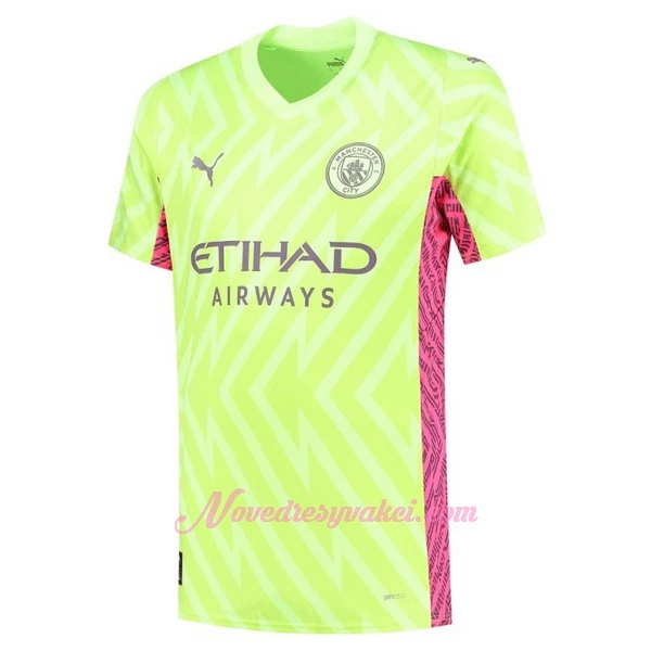 Brankářské Fotbalové Dresy Manchester City Ederson Moraes Alternativní 2023-24