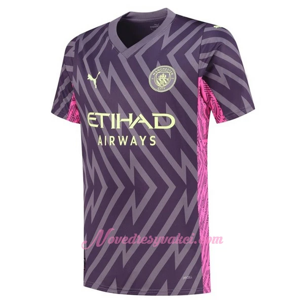 Brankářské Fotbalové Dresy Manchester City Ederson Moraes Venkovní 2023-24
