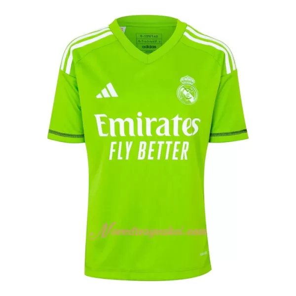 Brankářské Fotbalové Dresy Real Madrid Thibaut Courtois 1 Dětské Domácí 2023-24