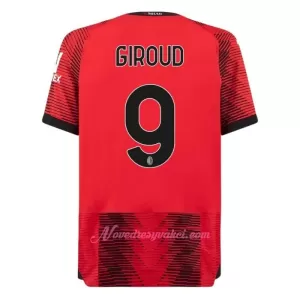Fotbalové Dresy AC Milán Olivier Giroud 9 Domácí 2023-24 Fotbalové Dresy AC Milán Olivier Giroud 9 Domácí 2023-24