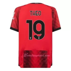 Fotbalové Dresy AC Milán Theo Hernández 19 Domácí 2023-24 Fotbalové Dresy AC Milán Theo Hernández 19 Domácí 2023-24