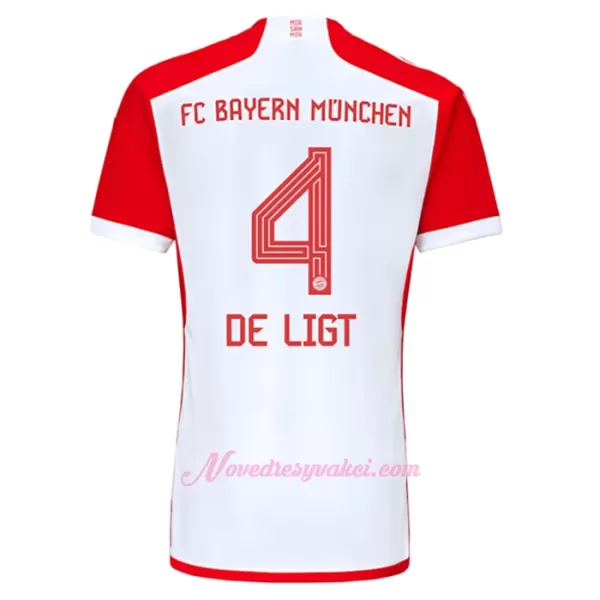 Fotbalové Dresy FC Bayern Mnichov De Ligt 4 Dětské Domácí 2023-24