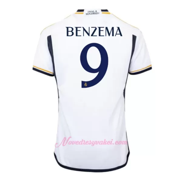 Fotbalové Dresy Real Madrid Karim Benzema 9 Dětské Domácí 2023-24