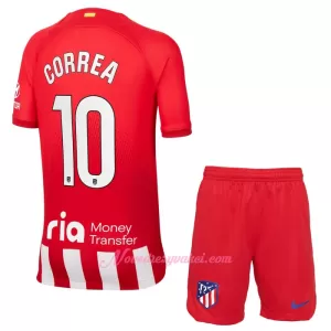 Fotbalové Dresy Atlético Madrid Correa 10 Dětské Domácí 2023-24 Fotbalové Dresy Atlético Madrid Correa 10 Dětské Domácí 2023-24