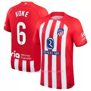 Fotbalové Dresy Atlético Madrid Koke 6 Domácí 2023-24 Fotbalové Dresy Atlético Madrid Koke 6 Domácí 2023-24