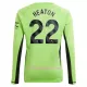 Brankářské Fotbalové Dresy Manchester United Heaton 22 Domácí 2023-24 Dlouhý Rukáv