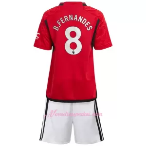 Fotbalové Dresy Manchester United Bruno Fernandes 8 Dětské Domácí 2023-24