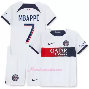 Fotbalové Dresy Paris Saint-Germain Kylian Mbappé 7 Dětské Venkovní 2023-24 Fotbalové Dresy Paris Saint-Germain Kylian Mbappé 7 Dětské Venkovní 2023-24