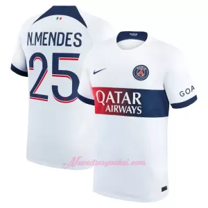Fotbalové Dresy Paris Saint-Germain N.Mendes 25 Venkovní 2023-24