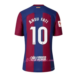 Fotbalové Dresy FC Barcelona Ansu Fati 10 Domácí 2023-24 Fotbalové Dresy FC Barcelona Ansu Fati 10 Domácí 2023-24