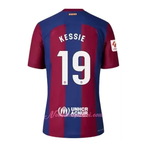 Fotbalové Dresy FC Barcelona Kessie 19 Dětské Domácí 2023-24
